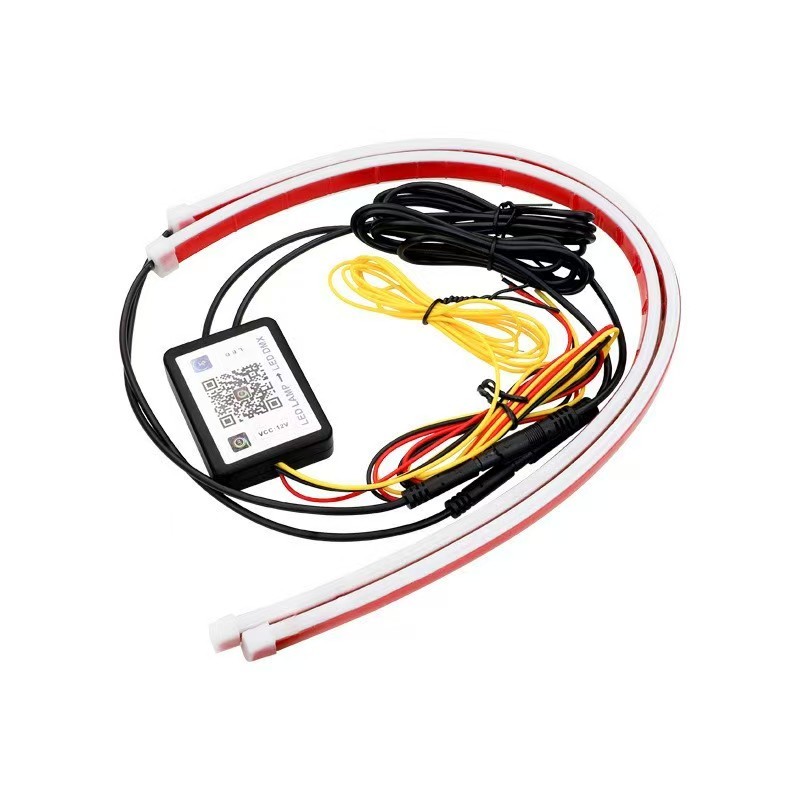 Car Ultra-thin Light Guide Strip 30cm Day Running Light 45cm Illusion App Streaming Light Running Horse Light Led Steering