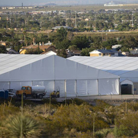 Carpa de Almacenamiento Industrial con Estructura de Aluminio de 10x30m, Estructura Temporal Grande Impermeable