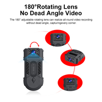 MD32 Mini caméra à clip arrière portable 1080P HD Caméra de vision nocturne Caméscope sport extérieur DV cadeaux d'affaires Caméra corporelle