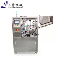 Machine de remplissage et de scellage de tubes à ultrasons entièrement automatique SX-009, précision 0,5 g pour le remplissage de cosmétiques, d'eau, de boissons, de crèmes et de lotions