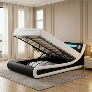 <span class=keywords><strong>Letto</strong></span> <span class=keywords><strong>matrimoniale</strong></span> moderno Willsoon in pelle PU con sollevamento a gas, telaio <span class=keywords><strong>letto</strong></span> musicale con altoparlante, morbido <span class=keywords><strong>letto</strong></span> contenitore all'ingrosso - Product Image 2