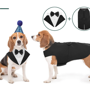 बड़े मध्यम कुत्ते गोल्डन रिट्रीवर सामो बुलडॉग पालतू जानवर कुत्ते टुक्सेडो शादी पार्टी औपचारिक कुत्ते राजकुमार धनुष - Product Image 4