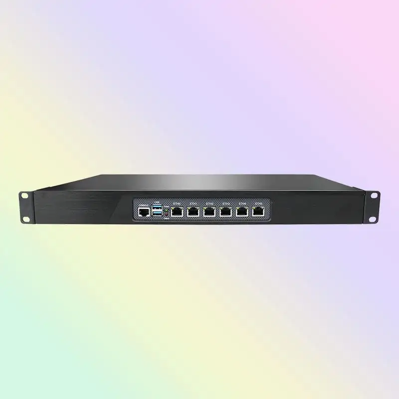 BKHD N5105 1U 6 i225 2.5G Lan yumuşak yönlendirici Barebone Linux X86 güvenlik işletmeleri donanım Wifi güvenlik duvarı yönlendirici cihaz