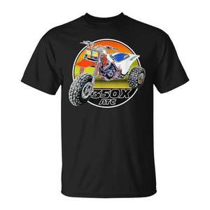 Camiseta 350X Atc Three Wheeler con diseño retro vintage - Product Image 1
