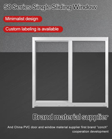 Design moderne : Fenêtre coulissante avec moustiquaire en acier inoxydable et cadre en alliage d'aluminium.