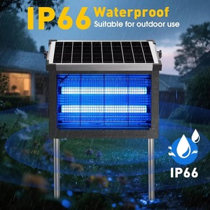 Piège à moustiques portable étanche JOYINLED pour extérieur, 16/20/40W, lampe <span class=keywords><strong>solaire</strong></span> anti-insectes, pour jardin, patio, camping - Product Image 2
