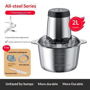 <span class=keywords><strong>เครื่อง</strong></span>บดเนื้อไฟฟ้าแบบพกพา สแตนเลส ใช้ในครัว บดสับ ผสมอาหาร บดละเอียด <span class=keywords><strong>เครื่อง</strong></span>เตรียมอาหาร สำหรับรถบ้าน ร้านอาหาร ความจุ 3 ลิตร - Product Image 2