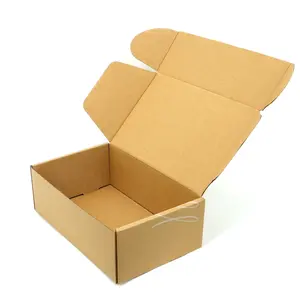 Caja de cartón corrugado desechable de colores, envío