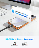 Câbles de données USB C SUNGUY 100W PD, câbles de charge rapide USB C, chargeur de téléphone pour téléphone, ordinateur portable et utilisation en voiture