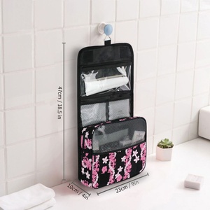 Top Ranking Hawaiian Pink Puakenikeni Lei Durable Hanging Toiletries Organizer Cosmetic <b>Makeup</b> <b>Storage</b> Toiletry Bags <b>for</b> Travel - Product Image 6
