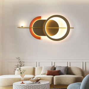 Lámpara de ambiente para sala de estar, cama de dormitorio, lámpara de pared de fondo de <span class=keywords><strong>TV</strong></span> cálida creativa - Product Image 2