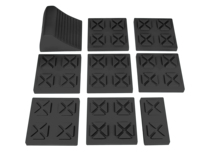 Blocs de nivellement empilables à emboîtement pour RV pour niveler des roues simples, des crics hydrauliques, des crics de langue, des crics de stabilisateur