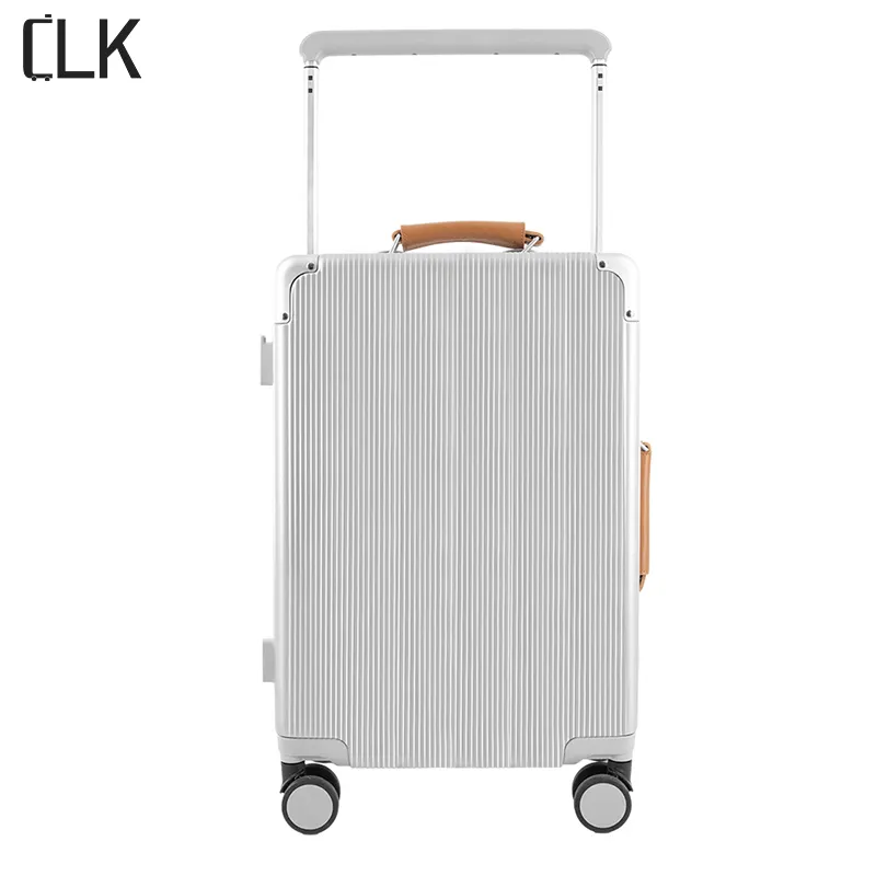 luggage trolley bags suitcase travel land suitcase aluminium 20 inch high-end aluminium travelling bags