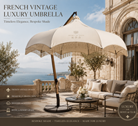 Parasol de jardin suspendu élégant de 3 m, de qualité commerciale, moderne et minimaliste, haut de gamme, pour restaurant, bord de piscine, salle de sport, parc