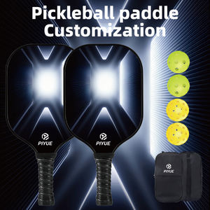 ชุดไม้พายพิกเกิลบอลแบบพกพาคุณภาพสูง แกนรังผึ้ง 2 ไม้ ทำจากไฟเบอร์กลาสทนทาน สินค้าขายดีจากโรงงานสำหรับความบันเทิง - Product Image 1