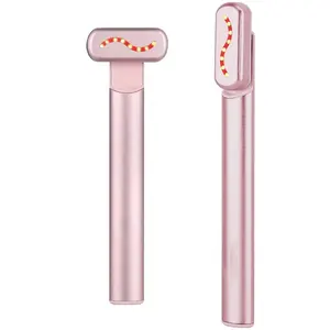 Advanced Skin Care Wand LED Light Therapy Face EMS Facial Eye Beauty Massager Red Light Skincare Wand