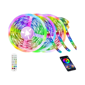 5M 10M Sieben farbige <span class=keywords><strong>LED</strong></span> Smart RGB-Licht leiste 5050 Kupfer-Innen dekoration USB PVC IR-App-Steuerung CE-geprüftes Atmosphären licht - Product Image 6