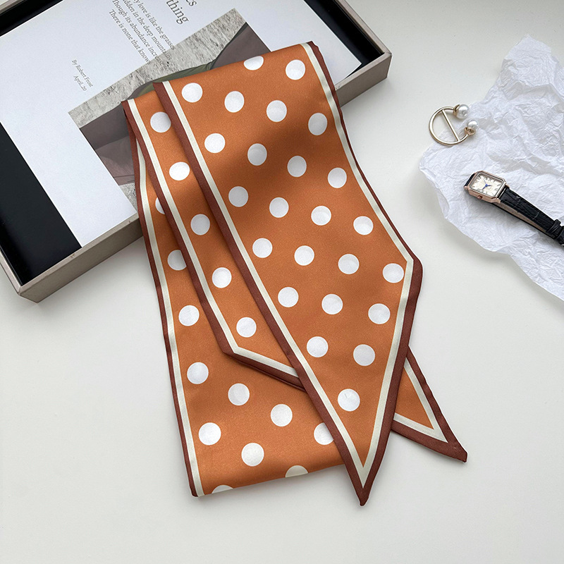 Border dots orange background