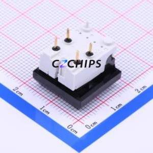 SETBKAUOA Push Button Switch Through hole Component (THT) Switch Double Pole Double Throw No Lock Square Button Through Hole - Product Image 2