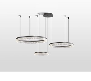 ثريا كريستال كبيرة للغاية فاخرة لقاعة المآدب ثريا مضيئة ومصابيح متدلية - Product Image 3