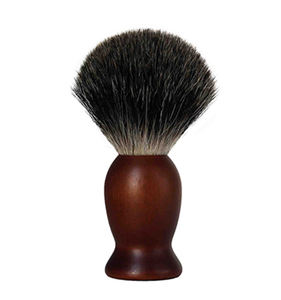 Pinceau de rasage humide en poils de <span class=keywords><strong>blaireau</strong></span> pur en bois naturel pour hommes pour salon de coiffure - Product Image 5