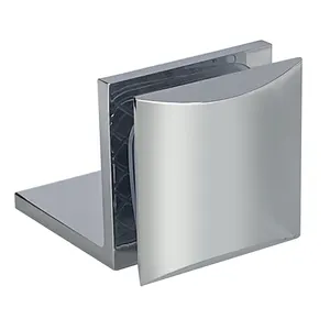 Klip engsel pintu kamar mandi kaca, klip cermin kaca kualitas tinggi SUS 304 penjepit pintu kaca