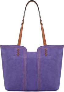 Plain Eco-Friendly <b>Waterproof</b> Tote <b>Bags</b> Women Gothic Purses Handbags Top Handle Satchel PU Leather Comfortable Sturdy Zippered - Product Image 2