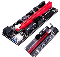 (Komponen Elektronik) VER 009S PCI-E 1X Sampai 16X LER VER009S Riser 009 Kartu Extender PCI Adapter USB 3.0 Kabel Daya