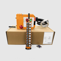 Control remoto inalámbrico industrial de una sola velocidad para grúa, control remoto de parada de emergencia, 24V, F24-20S, 20 botones, gran oferta