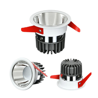 Plafonnier LED encastré réglable AC110V AC220V SMD 4000K 6000K, lampes de plafond rondes 7W 12W, spots encastrés