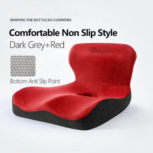 Workingfish – oreiller de soutien <span class=keywords><strong>lombaire</strong></span> en mousse à mémoire de forme, coussin de dossier de siège intégré, coussin de siège confortable pour chaise de bureau - Product Image 4