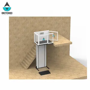 Plataforma elevadora Escalera de Casa pequeño ascensor 2/3/4 pisos casa económica compacta mini ascensor hidráulico con control remoto - Product Image 6