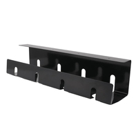 Organisateur de cordons de bureau robuste et personnalisé en métal, acier et aluminium Plateau de gestion des câbles