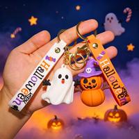 En gros, Pendentif décoratif et porte-clés fantaisie à l'effigie de fantômes, squelettes et citrouilles pour cadeaux d'Halloween