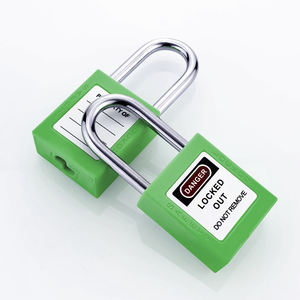 लोटो 38 मिमी उच्च पीला नायलॉन शरीर और पॉलिश स्टील शॉकल कुंजी अनलॉक एंटी-चोरी लॉक सुरक्षा पैडलॉक - Product Image 4