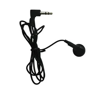 Auriculares estéreo de un oído con cable de 3,5mm de bajo precio para guía turística Auriculares mono de un lado
