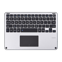 Aluminium Alloy ABS Scissor Tombol Kaki Mini Keyboard Nirkabel untuk Tablet PC Komputer Laptop