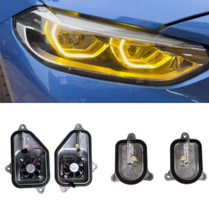 Modulo di Controllo Fari LED Giallo Limone in Lega di Alluminio 63117466543 con DRL e Angel Eyes per BMW Serie 1 <span class=keywords><strong>F52</strong></span> con Ventola 2015-2019 - Product Image 1