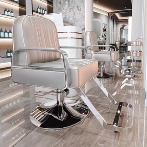 เก้าอี้ตัดผมไฮดรอลิกแบบวินเทจสำหรับร้านทำผม K Hairdressing เฟอร์นิเจอร์ร้านเสริมสวย เก้าอี้ตัดผมและจัดแต่งทรงผมสำหรับร้านซาลอนและร้านตัดผมชาย - Product Image 2