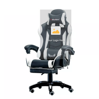 Siège de voiture ergonomique, siège de voiture pivotant, inclinable, pour PC, ordinateur de course, bureau, Gaming, avec repose-pieds, rvb, LED OEM ODM, bon prix