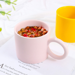 Sáng Tạo 11 Oz Cà Phê Sứ Các Loại Màu Mug Cup Custom Logo Handmade Mug Gốm Cho Cà Phê - Product Image 5