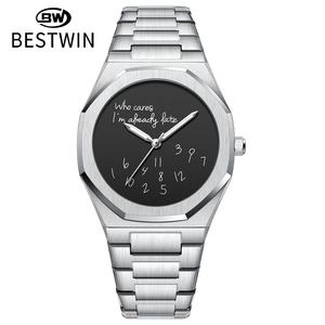 Reloj de Cuarzo para Hombre de Alta Gama con Caja de Aleación de 10 mm, Resistente al Agua hasta 30 m, Correa de Acero Inoxidable, Calendario con Agujas, Diseño Moderno - Product Image 6