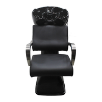 Fauteuil de Lavage Professionnel pour Salon de Coiffure avec Bac