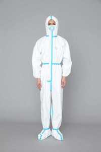 Combinaison jetable antistatique imperméable Junlong avec bottes intégrées pour salle blanche – Protection contre <span class=keywords><strong>les</strong></span> éclaboussures limitée - Product Image 3
