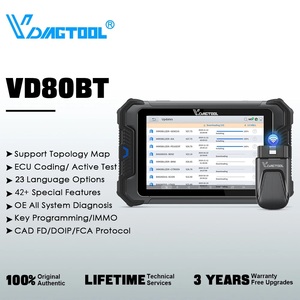 Mesin diagnostik pemindai pembaca kode Obd2, alat pemrograman Ecu Universal Universal Universal VD80 BT untuk semua mobil - Product Image 2