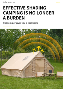 Tente Gonflable Triangulaire Rectangulaire Anti-UV - Abri Pop-up Portable pour <span class=keywords><strong>Camping</strong></span> en Plein Air, Détente, Randonnée, Pique-nique - Product Image 4