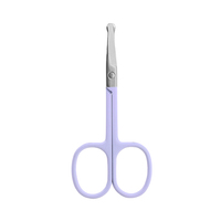 Ciseaux de manucure professionnels en acier inoxydable de petite taille, lame droite ultra-affûtée, lime à ongles