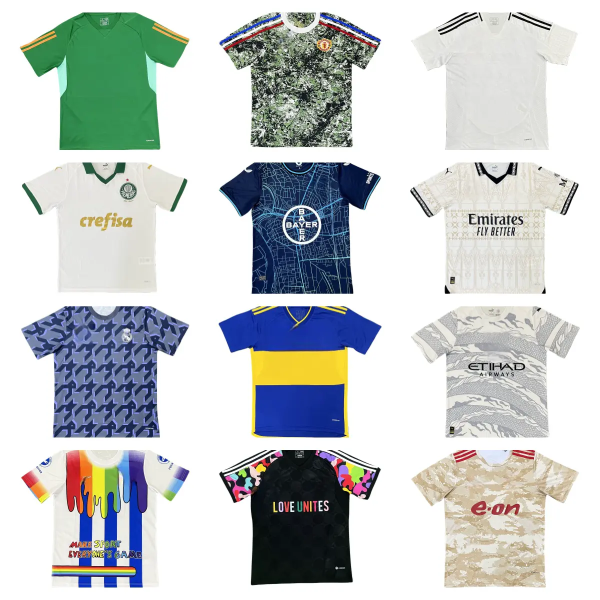 Individuelles Herren Damen Kurzarm-Fußballtrikots-Set Cristiano Ronaldo Kurzarm Sport Fußball-T-Shirts