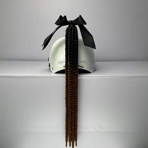 Trenzas para Casco de Motocicleta, Trenzas de Cola de Caballo, Decoraciones de Alta Calidad <span class=keywords><strong>con</strong></span> Ventosa para Casco - Product Image 6