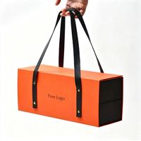 Boîte cadeau à double ouverture personnalisée, emballage de luxe pour parfums et bijoux avec impression de logo, protection environnementale, compatible avec poignée